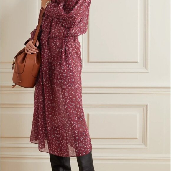 NWT Isabel Marant Étoile Perkins Floral Cotton-Voile Boho Dress – Size 36 - Picture 1 of 12